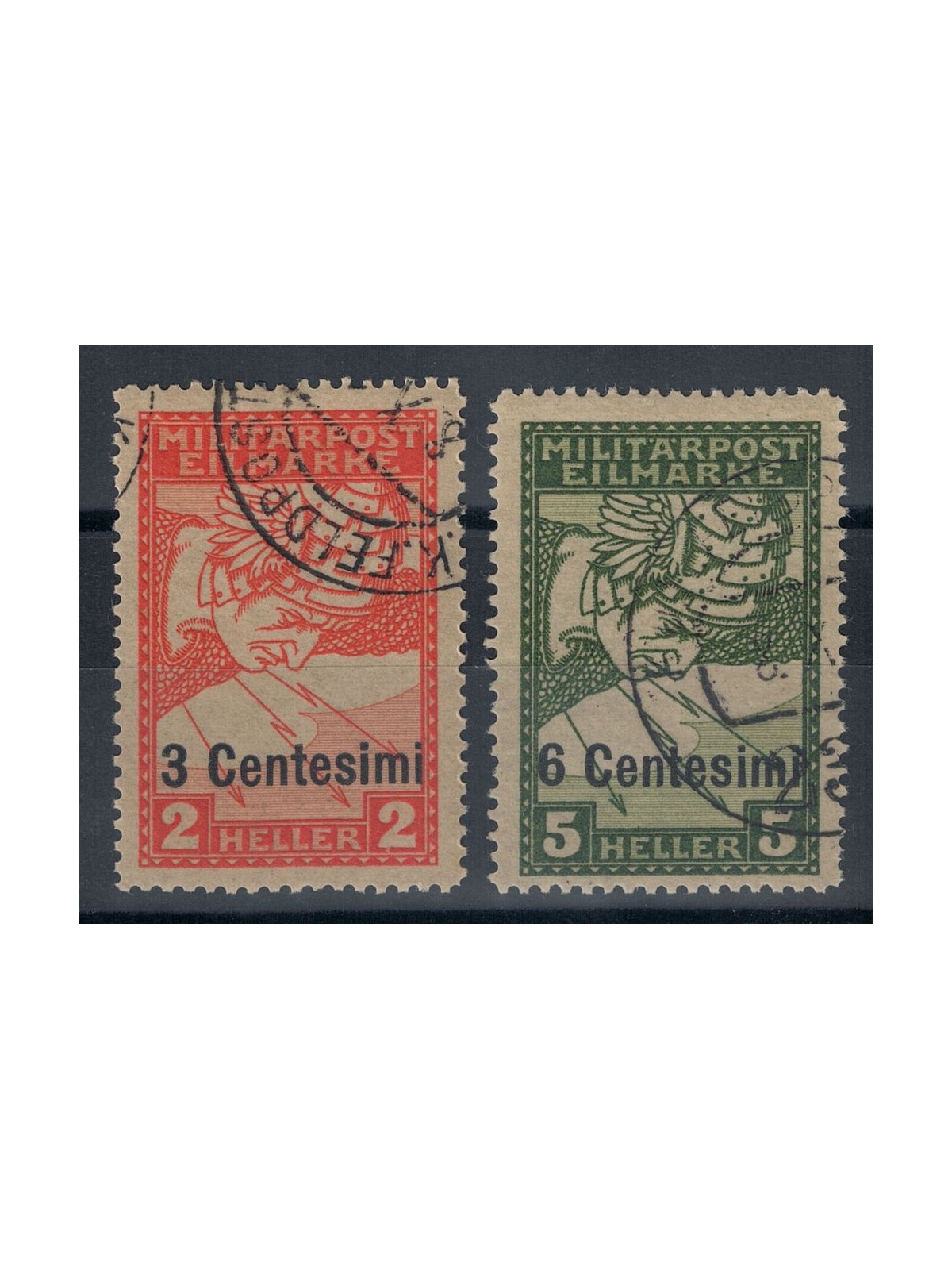 FRIULI (AUSTRIAN OCCUPATION) 1918 Express for newspapers 2v used