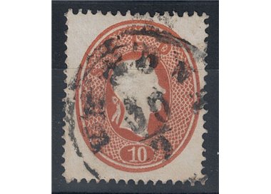 KINGDOM OF LOMBARDY-VENETO 1861-62 Franz Joseph 10s brown used