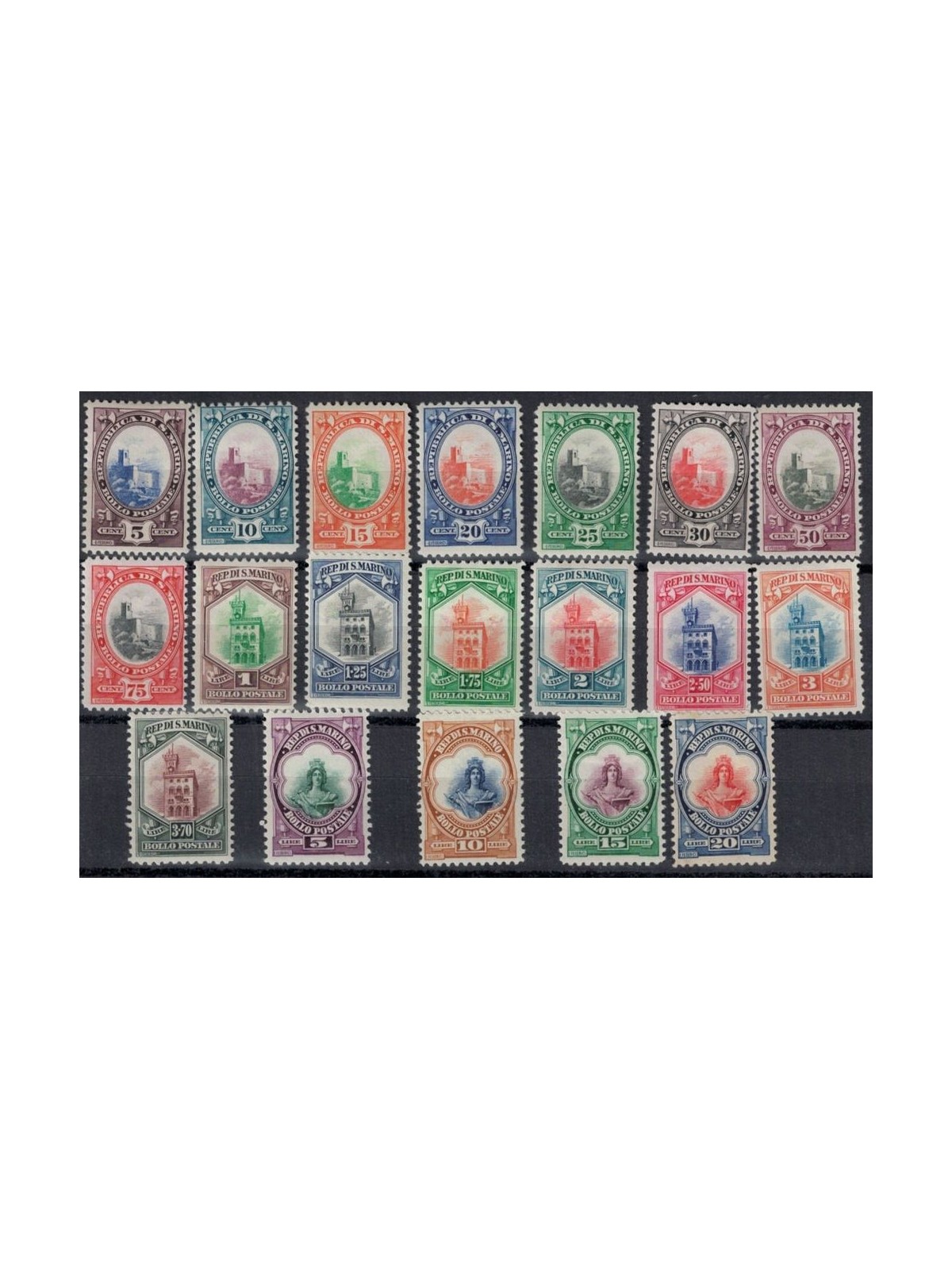 SAN MARINO 1929-35 Various subjects 19v MH*