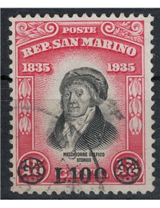 SAN MARINO 1948 Delfico overprinted used