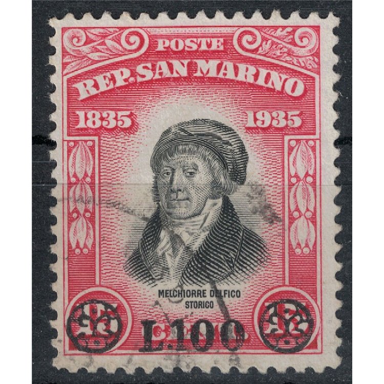 SAN MARINO 1948 Delfico overprinted used