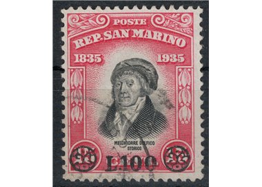 SAN MARINO 1948 Delfico overprinted used