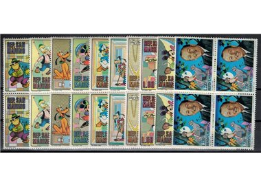SAN MARINO 1970 Walt Disney in quartina 10v MNH**