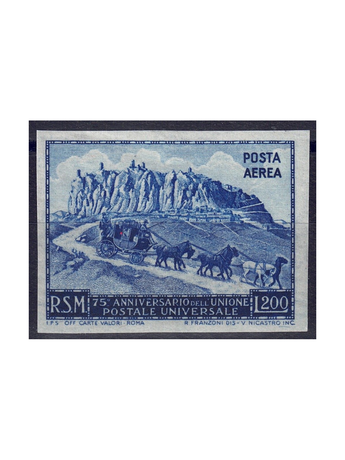 SAN MARINO 1951 UPU Anniversary (airmail) £ 200 nd MNH**