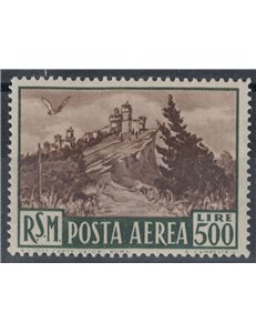 SAN MARINO 1951 View (airmail) MNH**