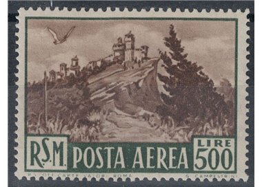 SAN MARINO 1951 View (airmail) MNH**