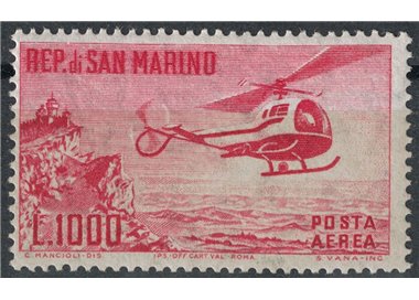 SAN MARINO 1961 Elicottero MNH**