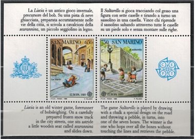 SAN MARINO 1989 Europe s/s MNH**
