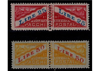 SAN MARINO 1946 Postal parcels (additional values) 2v MH*