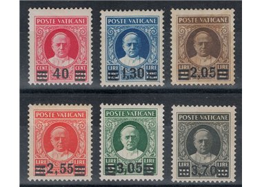 VATICAN 1934 Provisional 6v MH* ©