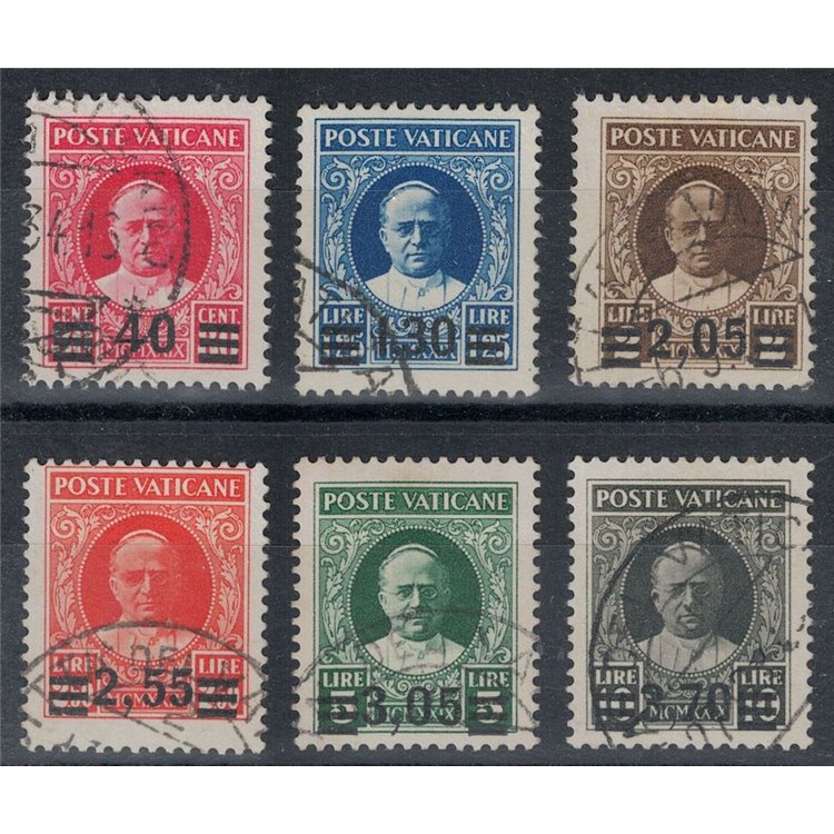VATICAN 1934 Provisional 6v us ©