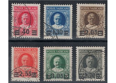 VATICAN 1934 Provisional 6v us ©