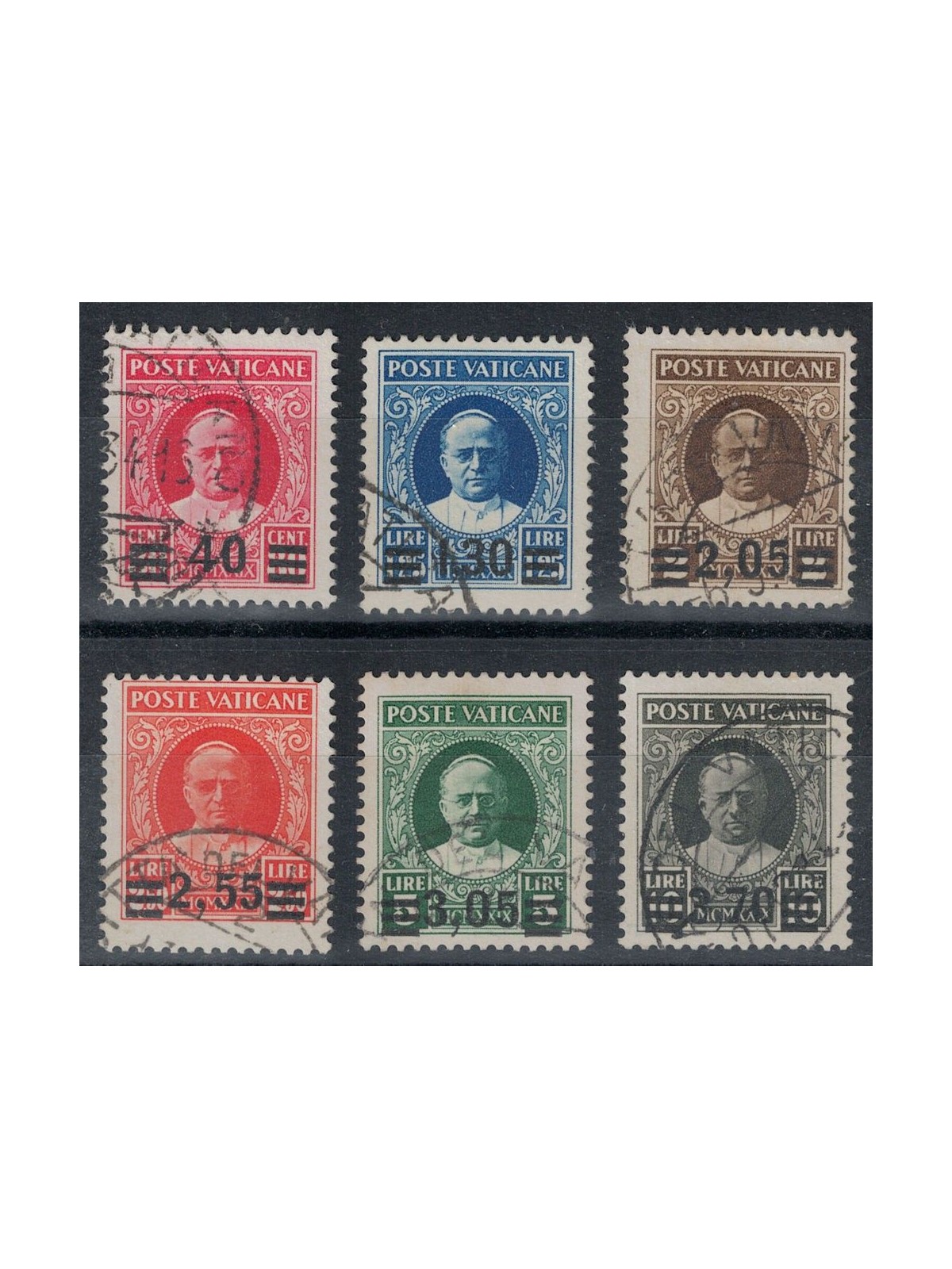 VATICAN 1934 Provisional 6v us ©