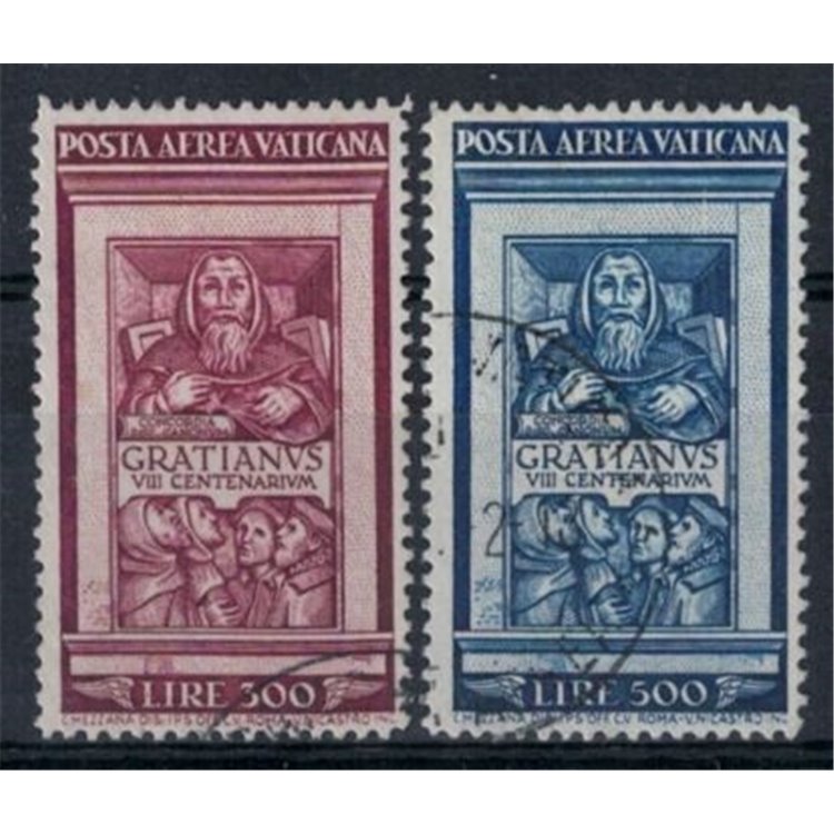 VATICAN 1951 Decree of Monk Graziano 2v us