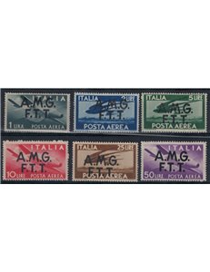 TRIESTE A 1947 Democratic (airmail) 6v MH*