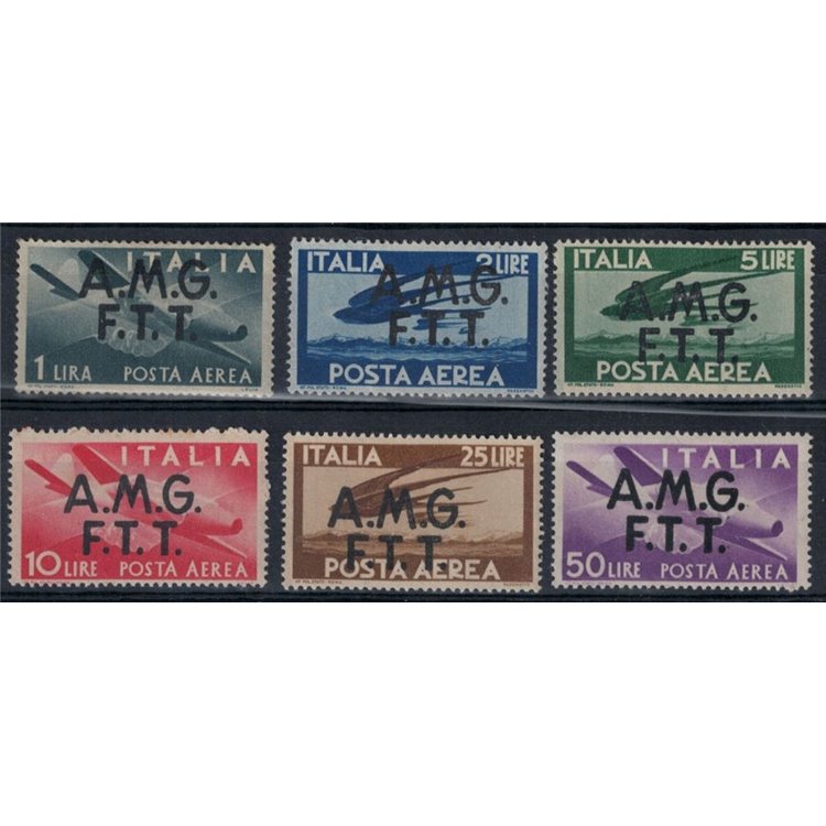 TRIESTE A 1947 Democratic (airmail) 6v MH*