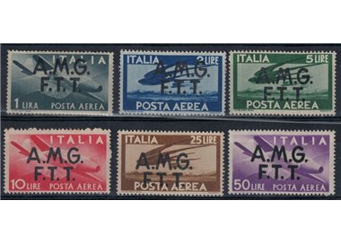 TRIESTE A 1947 Democratic (airmail) 6v MH*