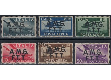 TRIESTE A 1947 Democratica (posta aerea) 6v us