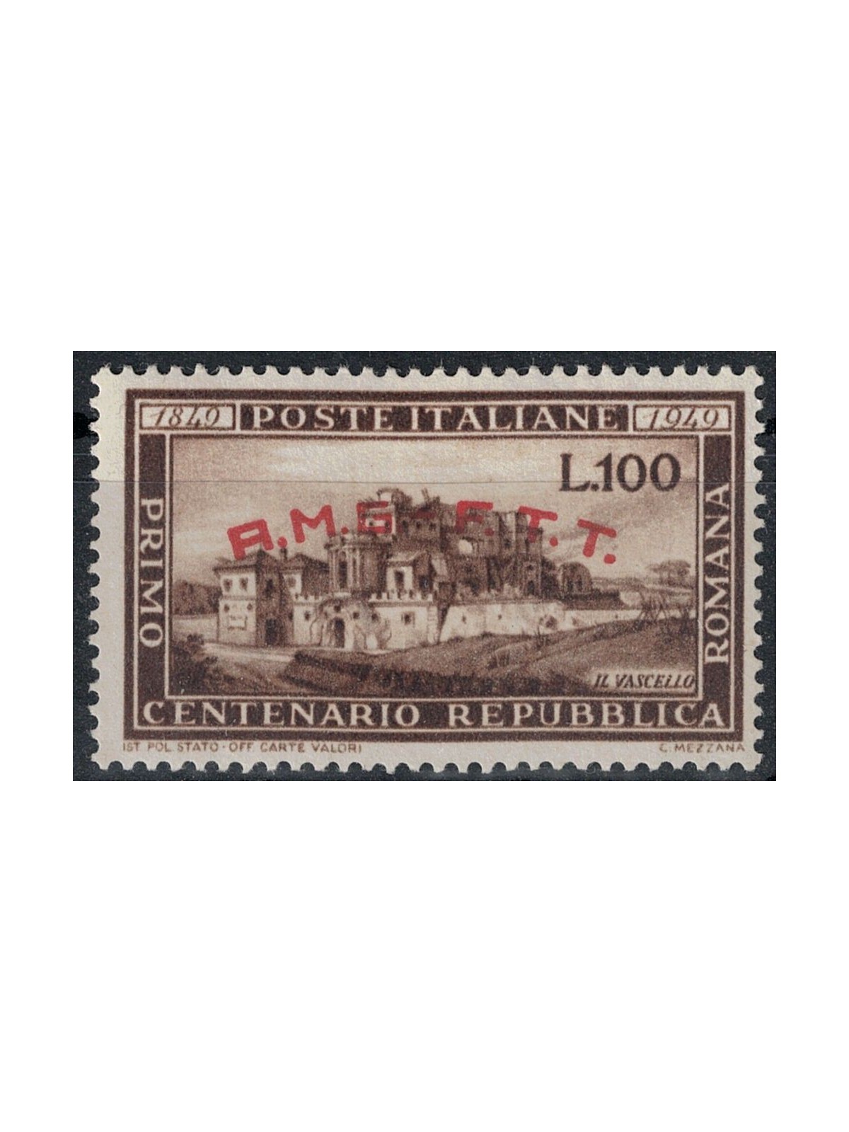 TRIESTE A 1949 Repubblica Romana MNH**