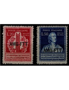 TRIESTE A 1949 Anniversario della pila di Volta 2v MNH**