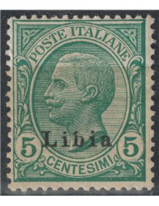 LIBYA 1912-17 5c green MH*