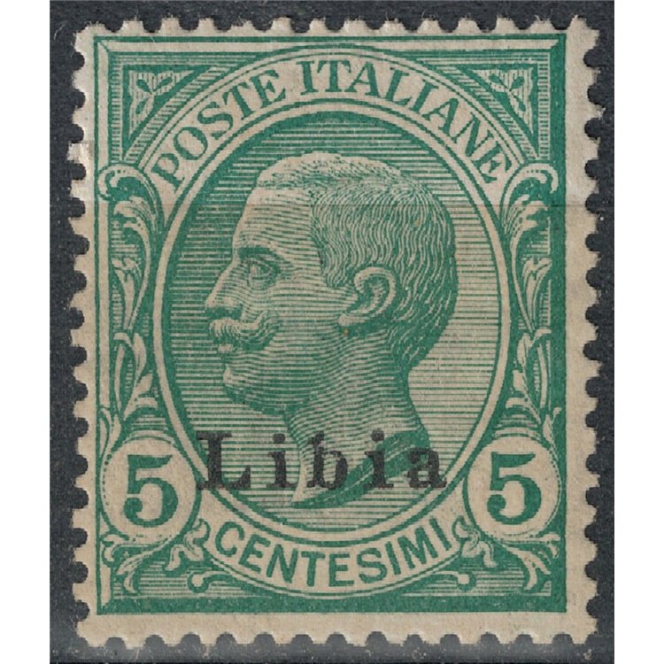 LIBYA 1912-17 5c green MH*