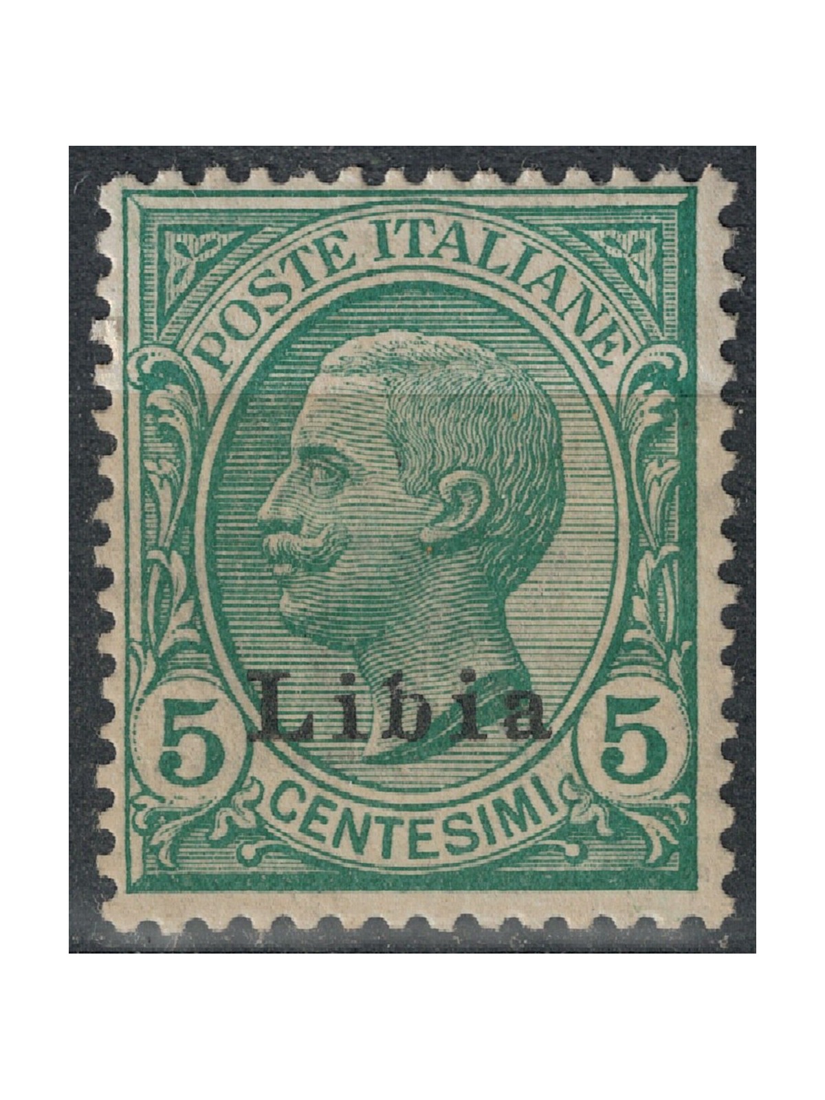 LIBIA 1912-17 5c verde MH*