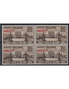 TRIESTE A 1950 Fiera di Milano in quartina MNH**
