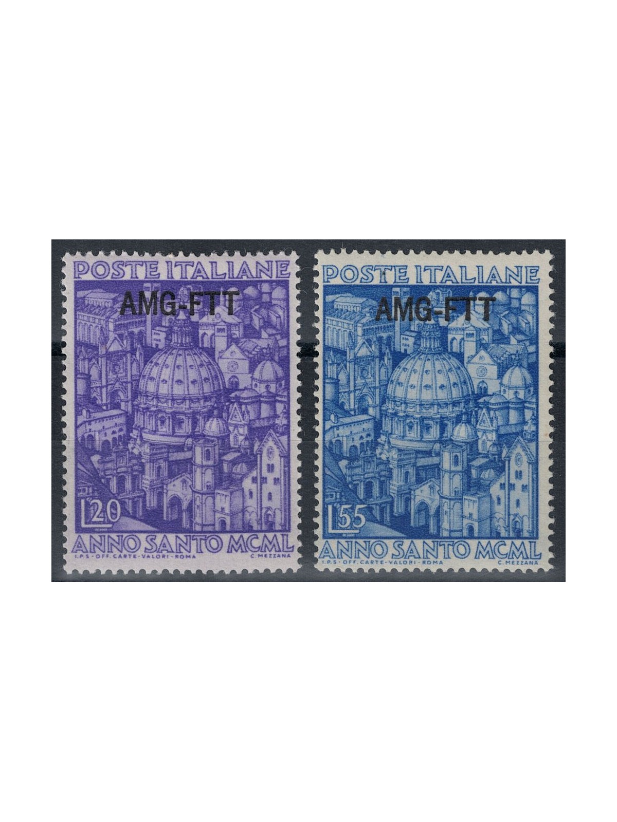 TRIESTE A 1950 Holy Year 2v MNH**