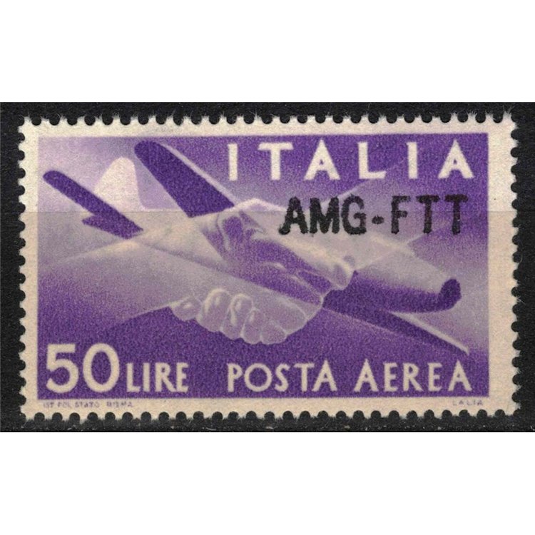 TRIESTE A 1954 Democratica (posta aerea) MNH** ©