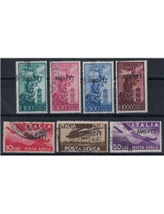 TRIESTE A 1949-52 Airmail 7v used