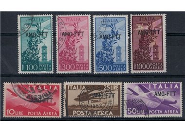 TRIESTE A 1949-52 Airmail 7v used