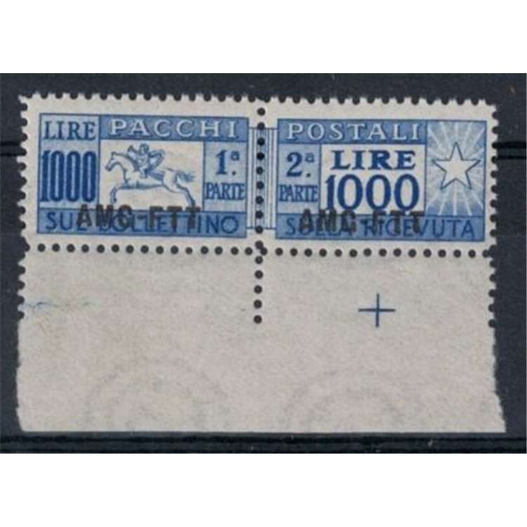 TRIESTE A 1954 Pacchi postali £ 1000, cavallino (lineare) MNH** © (Lusso)