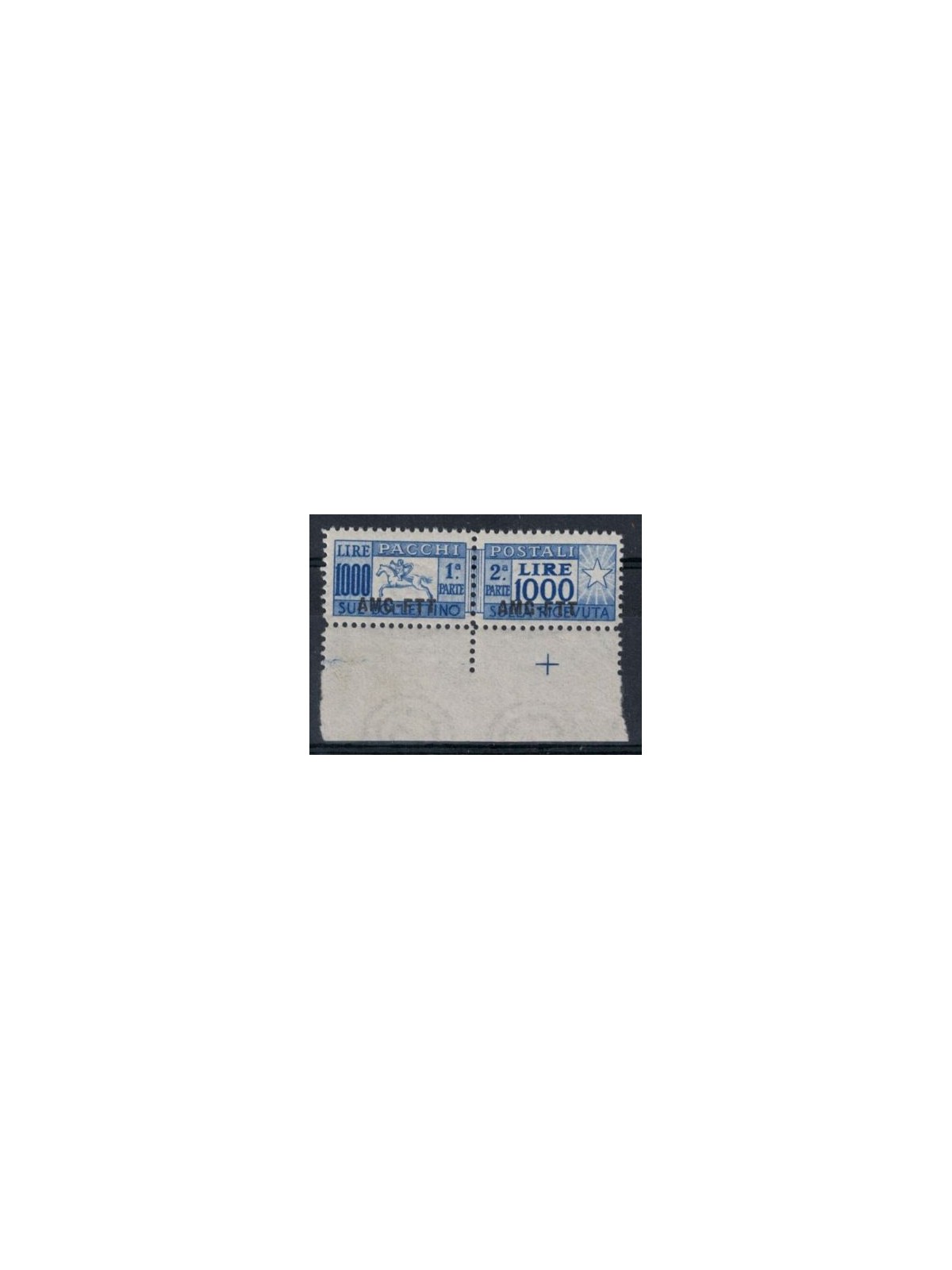 TRIESTE A 1954 Postal parcels £ 1000, horse (linear) MNH** © (Luxury)