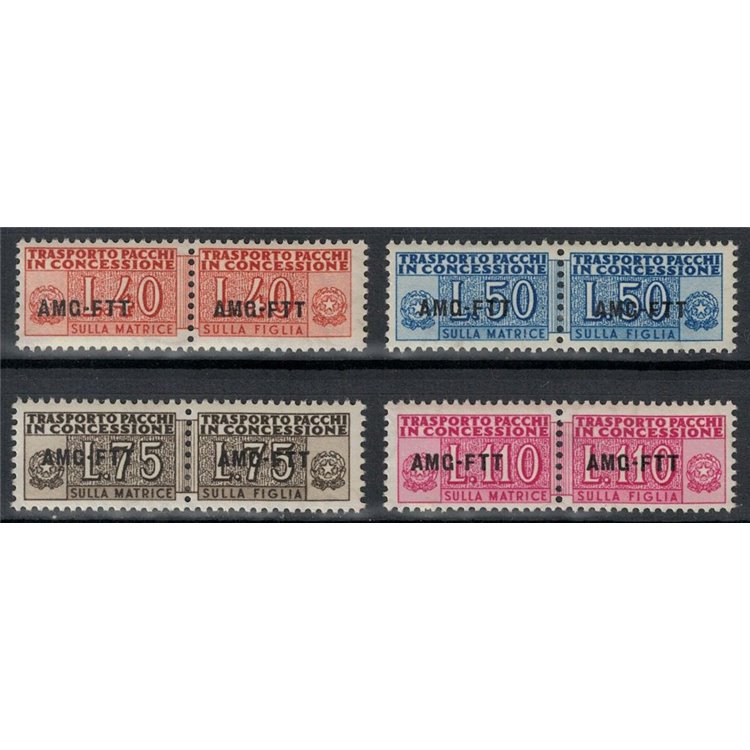 TRIESTE A 1953 Concession parcels 4v MH*