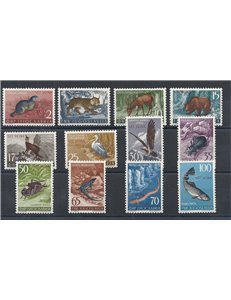 TRIESTE B 1954 Animali 12v MNH**