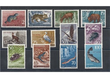 TRIESTE B 1954 Animali 12v MNH**