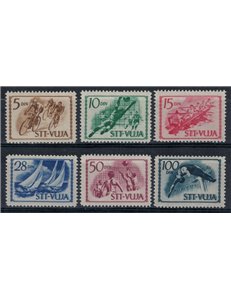 TRIESTE B 1952 Sport 6v MNH**