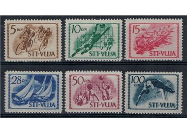 TRIESTE B 1952 Sport 6v MNH**