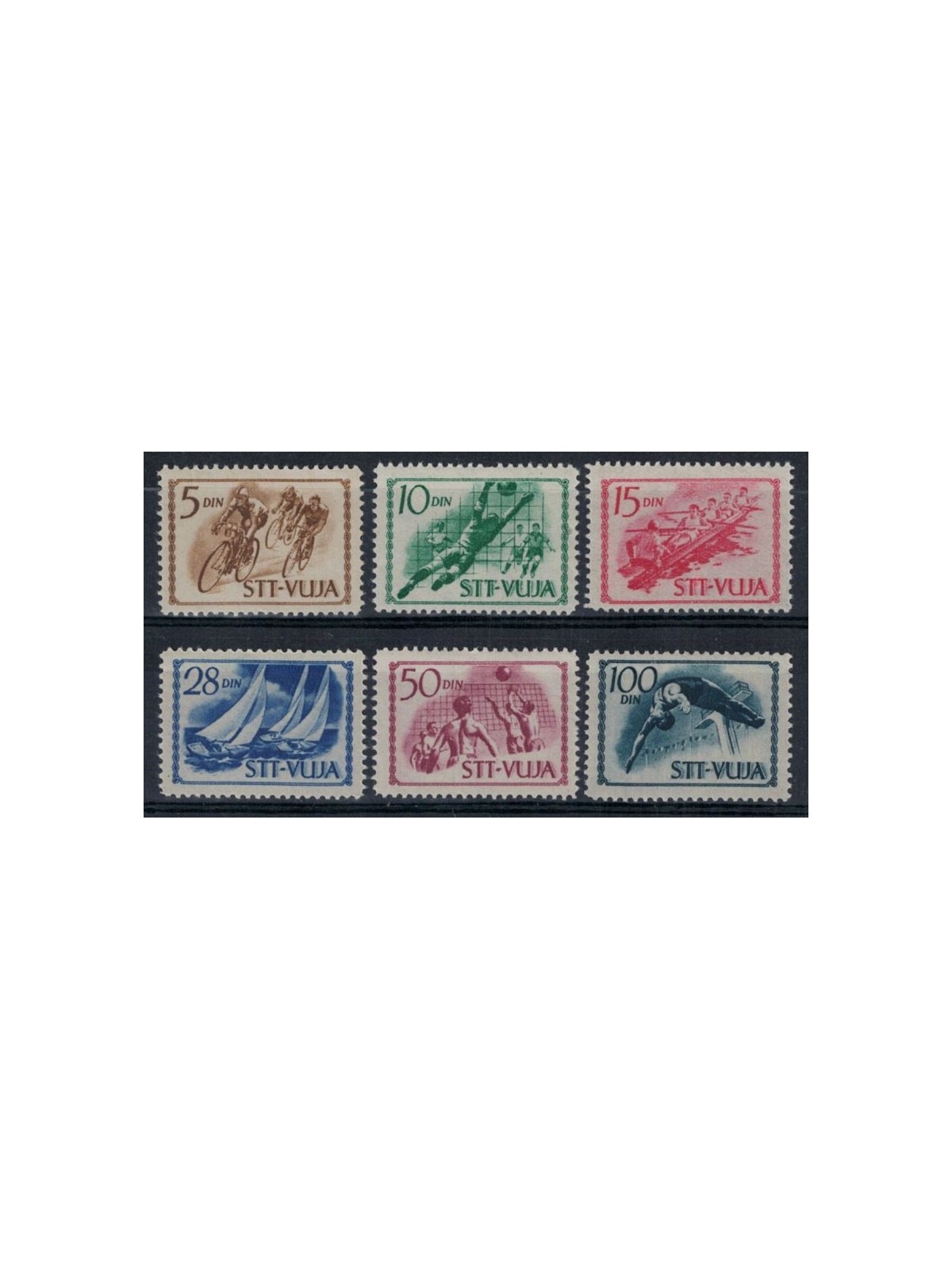 TRIESTE B 1952 Sport 6v MNH**