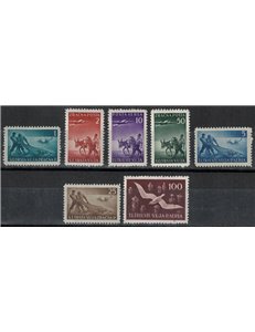 TRIESTE B 1949 Serie Pittorica (posta aerea) 7v MNH**