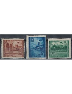 TRIESTE B 1952 UPU Anniversary (airmail) 3v MNH**