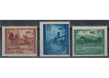 TRIESTE B 1952 Anniversario UPU (posta aerea) 3v MNH**