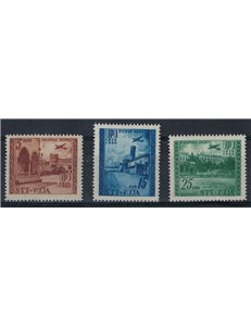 TRIESTE B 1952 Anniversario UPU (posta aerea) 3v MNH**