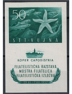 TRIESTE B 1952 Capodistria Philatelic Exhibition s/s MNH**