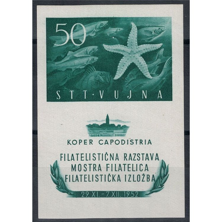 TRIESTE B 1952 Mostra filatelica di Capodistria BF MNH**