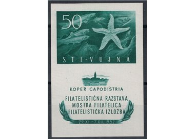 TRIESTE B 1952 Capodistria Philatelic Exhibition s/s MNH**