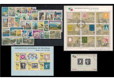 ITALIA 1985 Annata completa 40v + 3 BF us