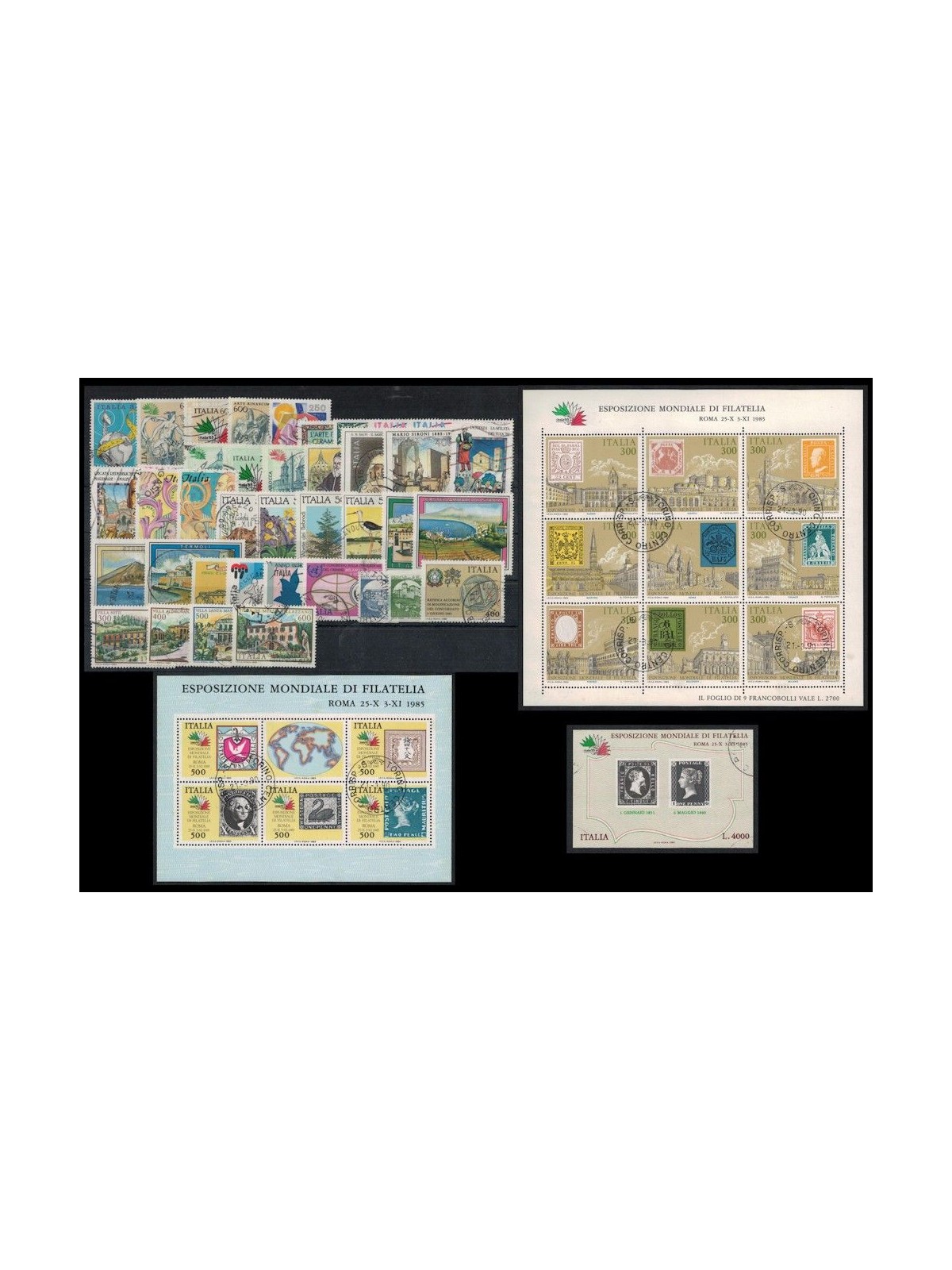 ITALY 1985 Complete year 40v + 3 s/s used