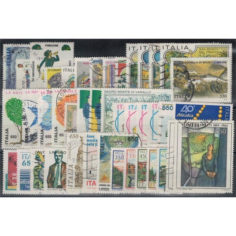 ITALIA 1986 Annata completa 42v us